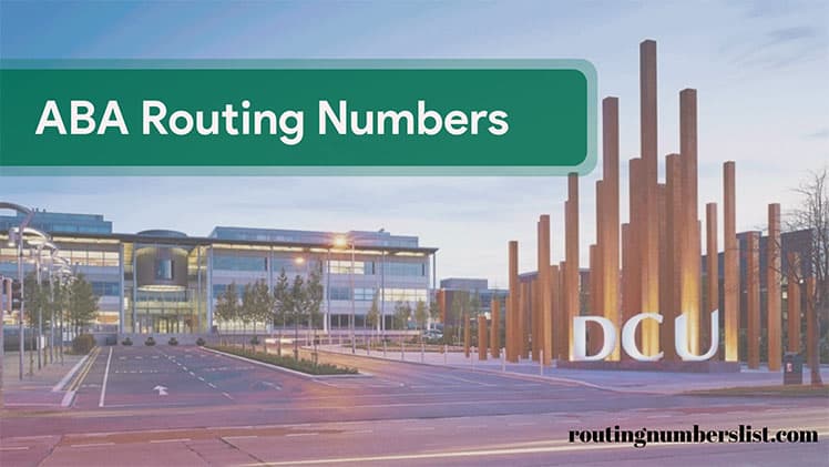 dcu routing number
