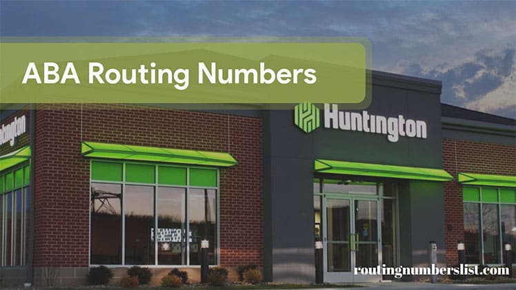 huntington routing number