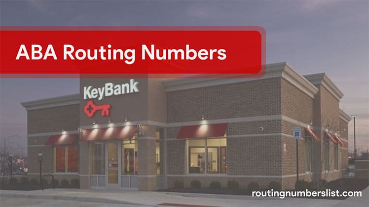 keybank routing number