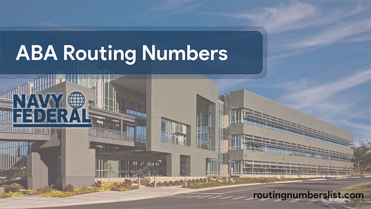 navy federal routing number