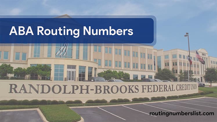 rbfcu routing number