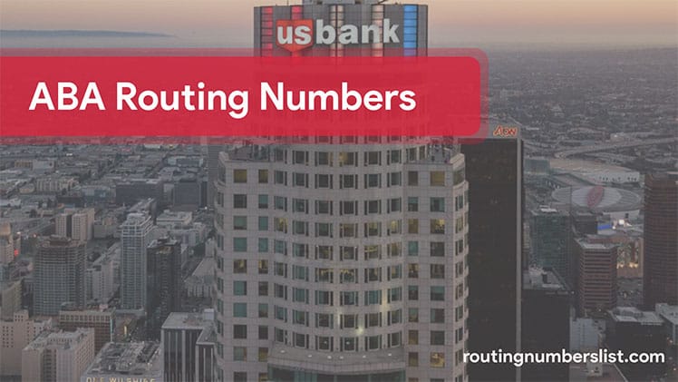 us bank routing number