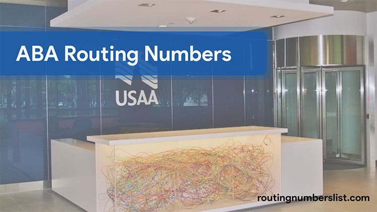 usaa routing number