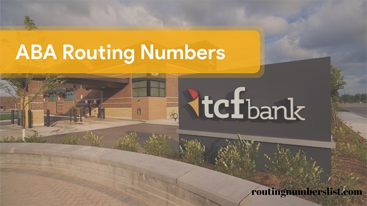 tcf routing number