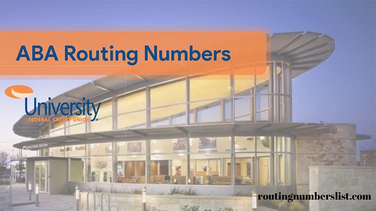 ufcu routing numbers